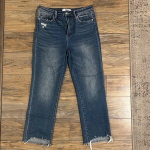 Women's Straight Leg Jeans - Blue